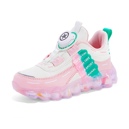 New Anti-skid Leather Kids Sneakers for 5-16Years Girls Casual Walking Footwear Non Slip Children Boys Sport Running Sneaker