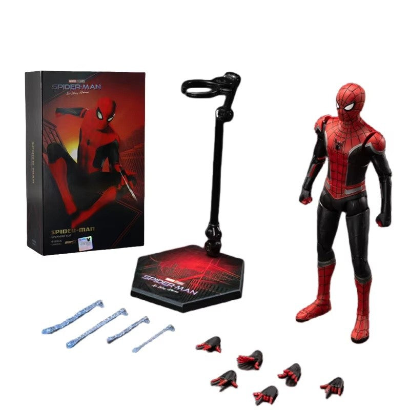 Genuine Marvel Legends Homem-Aranha Ps4 Peter Parker Dourado Preto Vermelho Action Figure Modelo Brinquedos Decoração de Mesa Presentes de Aniversário para Crianças