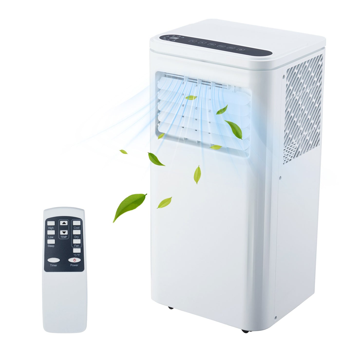Ar Condicionado Portátil 10000 BTU 3 em 1 com Ventilador e Desumidificador Controle Remoto Display LCD, Timer 24H