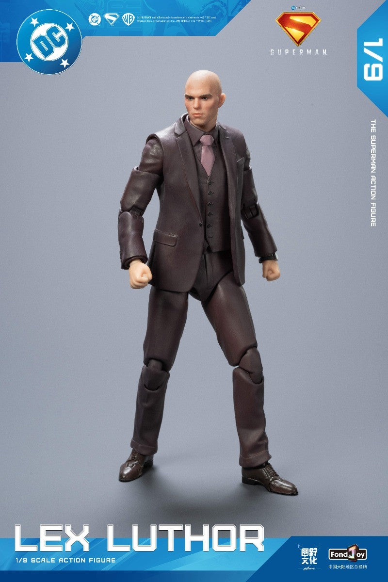 Fondjoy Novo Superman Lex Luthor 1/9 Boneco de Ação Versão Filme DC Novo Boneco Superman de Gunn Enfeites para Brinquedos e Presentes para Meninos