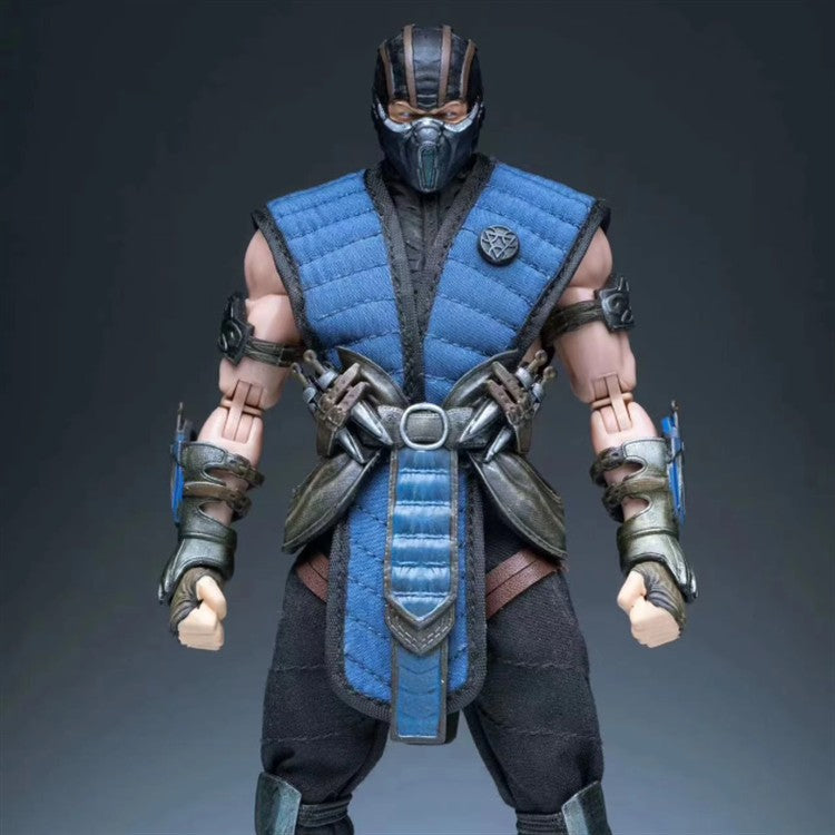 Original Em Estoque Brinquedos JMToys ZK001 1/12 Mortal Kombat Figuras Sub-Zero Action Anime Figure Modelos Clássicos Sub-Zero
