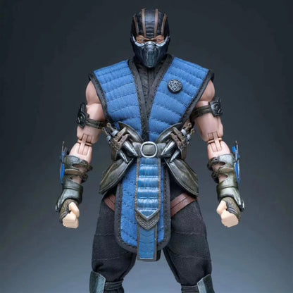 Original Em Estoque Brinquedos JMToys ZK001 1/12 Mortal Kombat Figuras Sub-Zero Action Anime Figure Modelos Clássicos Sub-Zero