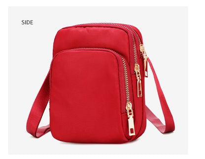 MultiLayer Waterproof Women Shoulder Bag Multifunctional Wallet Crossbody Bag Outdoor Sports Lightweight Phone Purse With Zipper