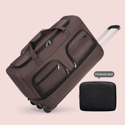 Airline Checked Bag Foldableing Overseas Moving Luggage Bag with Trolley Travel Luggage Rolling Travel Storage Bag Luggage Bag Men's Extra Large Capacity