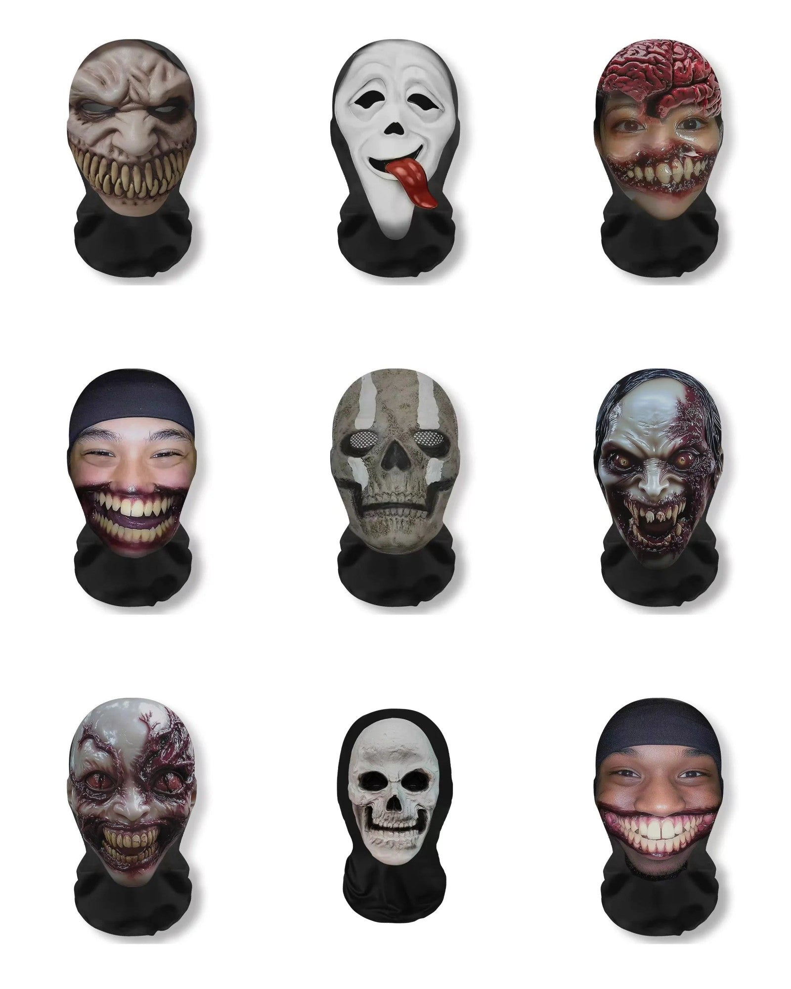 Halloween carnival funny headgear cosplay costume, comical wig mask prank props, party decoration creative headpiece
