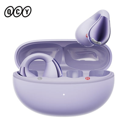 QCY Crossky C30 Ear Clip Earphones Bluetooth 5.4 Wireless Open Ear Sports TWS Earbuds Dual-Connection Headphones