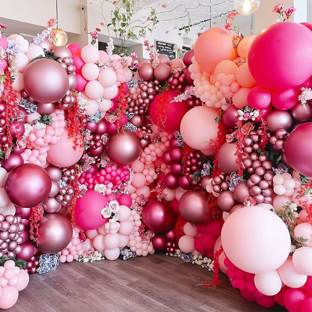 5/10/12inch Metallic Black Blue Balloon Chrome Hot Pink Rose Gold Balloon Baby Shower Boy Girl Birthday Wedding Party Decoration