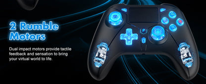 Wireless Controller for PlayStation 4/PS4 Pro/Slim/PS3/PC/IOS/Switch Gamepad Turbo Dual Shock Vibration 6Axis Gyro Game Joystick