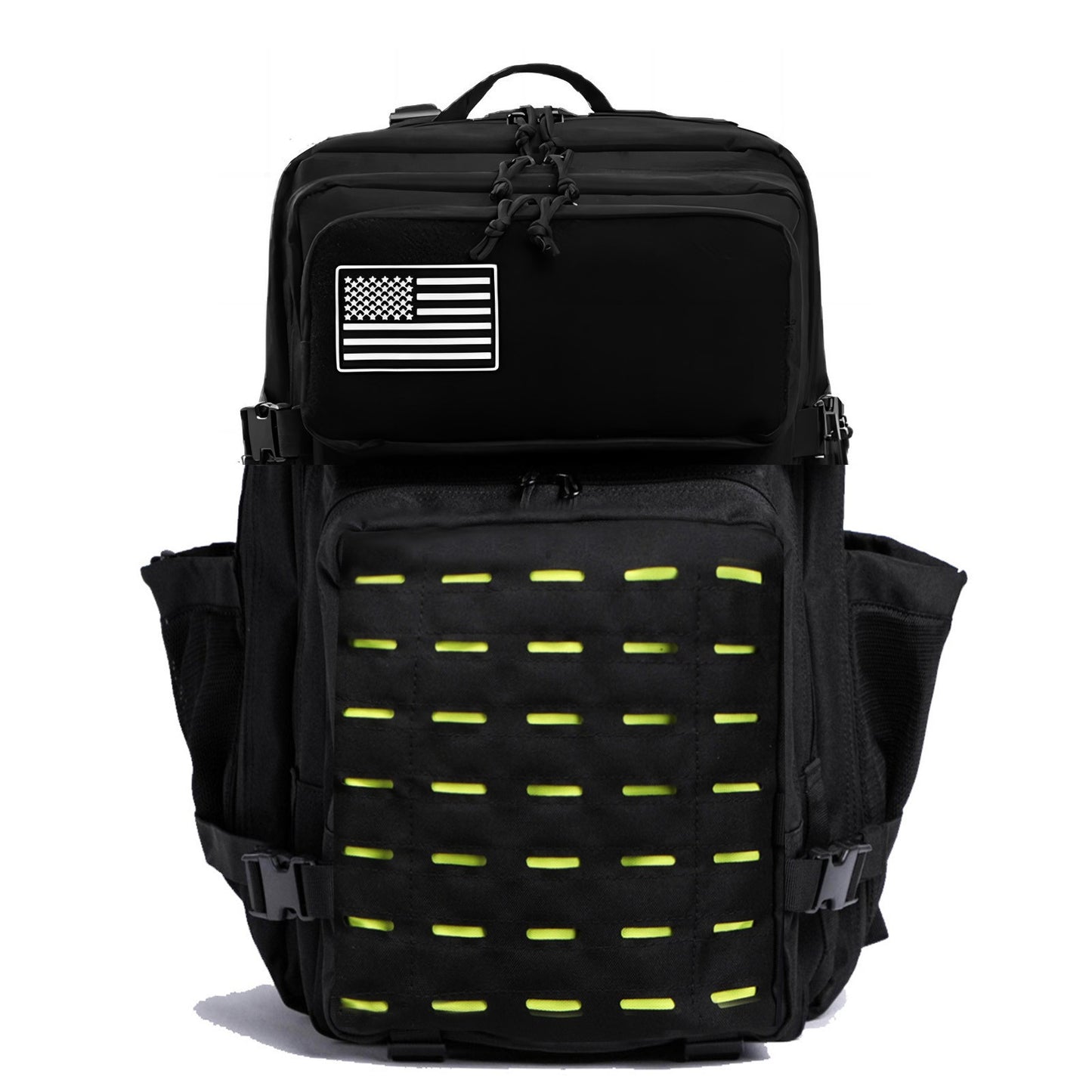 Mochila Impermeável 25L/50L com 2 Bolsos para Garrafas Academia Ao Ar Livre Viagem Caminhada Pesca Trekking Mochilas Bolsa para Notebook de 13 polegadas