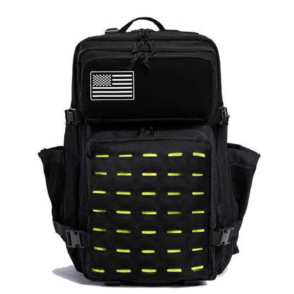 Mochila Impermeável 25L/50L com 2 Bolsos para Garrafas Academia Ao Ar Livre Viagem Caminhada Pesca Trekking Mochilas Bolsa para Notebook de 13 polegadas