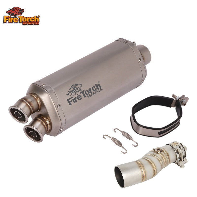 For CFMOTO 450MT 450 MT IBEX450 IBEX 450 2024 - 2027 Motorcycle Exhaust Escape Moto System Mid Link Pipe With Muffler DB Killer