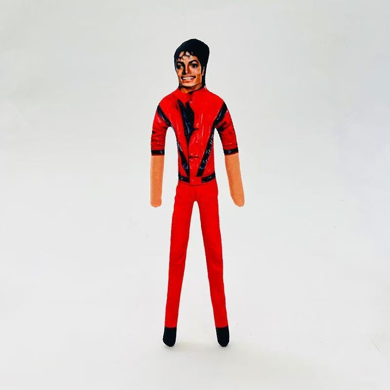 Anime Cosplay MJ Michael Jackson Plush Plushy Prop Doll Plush Stuffed Figure Dolls Room Decoration Abstract Joint Mobility Props