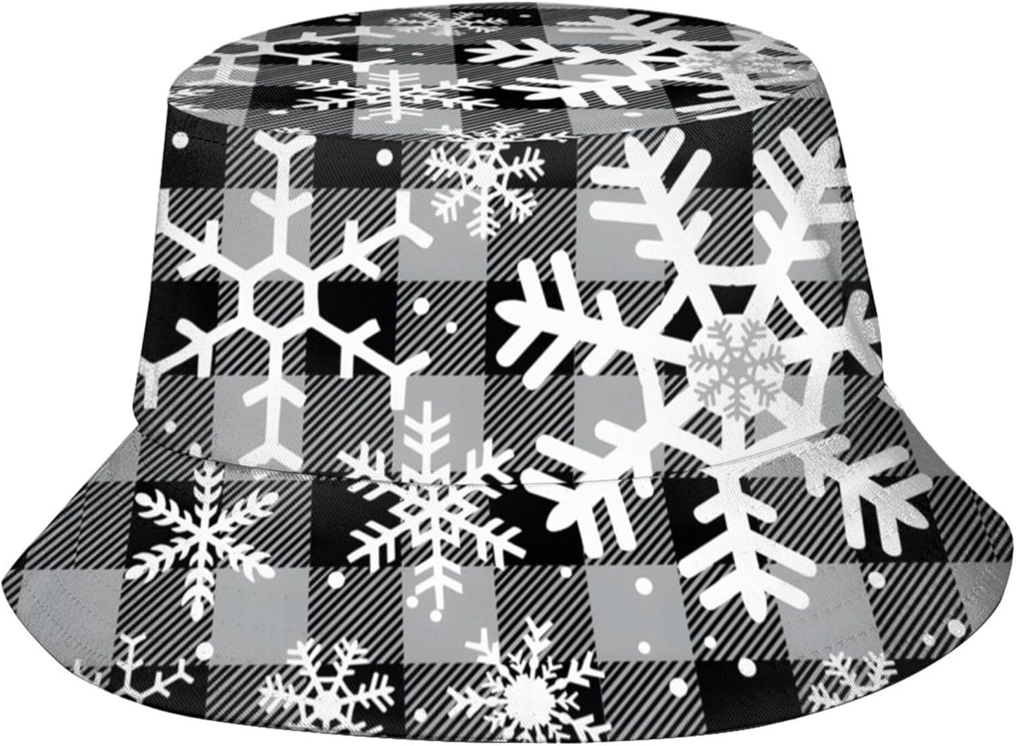 Funny Christmas Bucket Hat New Year Fisherman Hat for Women Men Packable Outdoor Travel Beach Sun Cap