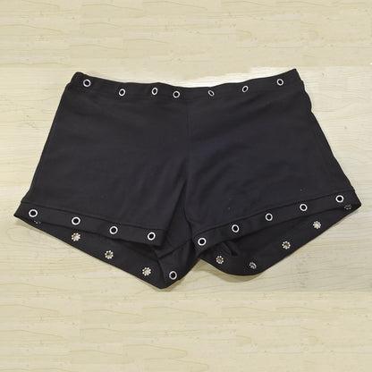 Sexy girl Grunge fashion Y2K style shorts rivet design hip-hop shorts street wear punk hot pants unique retro pants emo girl