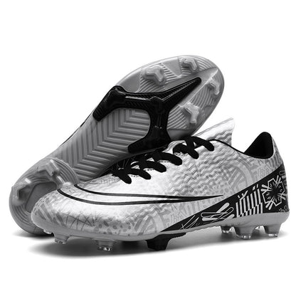 Men Soccer Shoes Adult Kids FG Football Boots Cleats Grass Training Turf Shoes Outdoor Non Slip Futsal Sneakers Unisex