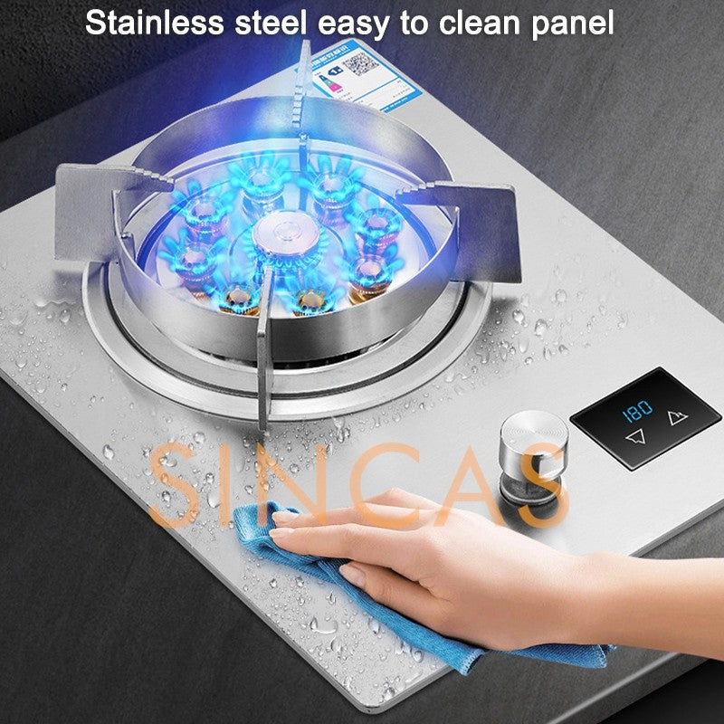 Gas Stove Single Stove Household Desktop Liquefied Gas Natural Gas Stove Embedded Stainless Steel Fierce Fire Stove Burner Stove