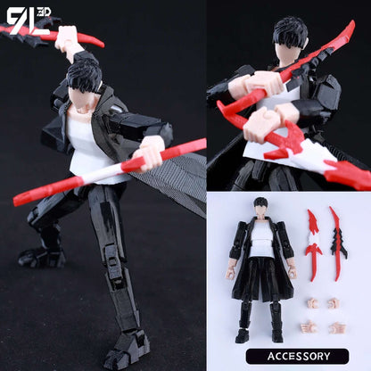 9L3D Lucky13 Titan 13 Ichigo Kurosaki Anime Action Figure Dummy 13 Espada Posável Máscara Oca Modelo Decoração Surpresa de Aniversário
