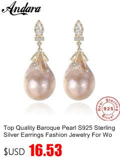 New Design Fashion 925 Sterling Silver Long Flower Earrings For Woman Girls Gift Statement Jewelry Pendientes