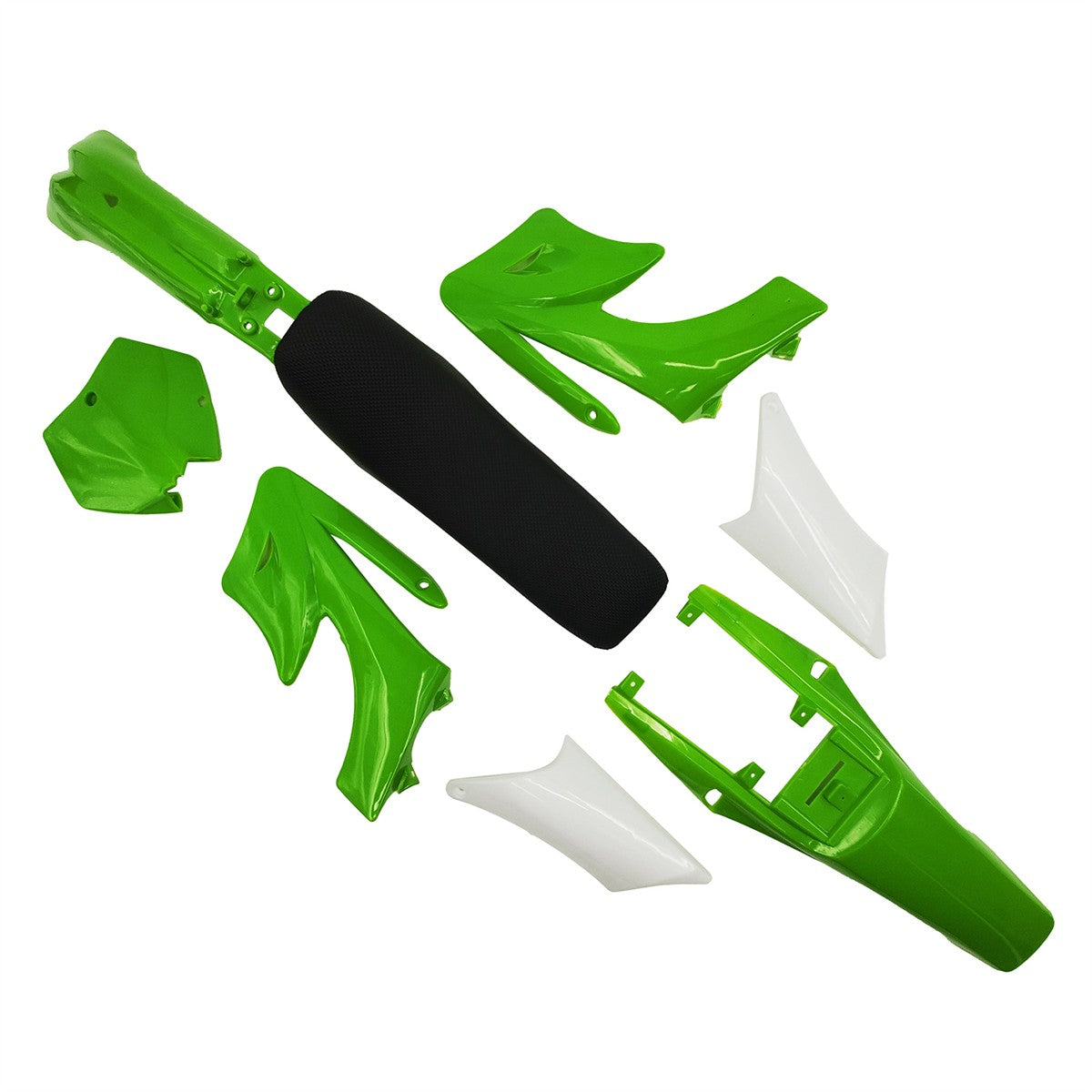 7 Cores Moto Apollo Infantil Bicicleta de Trilha Minimoto Acessórios Plásticos Carenagem Para-lamas Assento Almofada Kit Carroceria