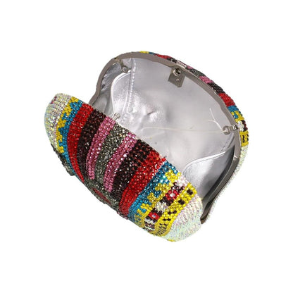 Cute Women Elephant Crystal Evening Bag Glitter Rhinestone Purse Shiny Diamond Clutch Handbag for Prom Party