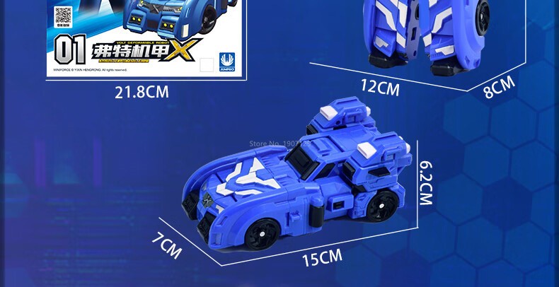 Mini Force Super Dinosaur Power Transformation Robot Toys Action Figures MiniForce X Simulation Car Deformation Airplane Toy