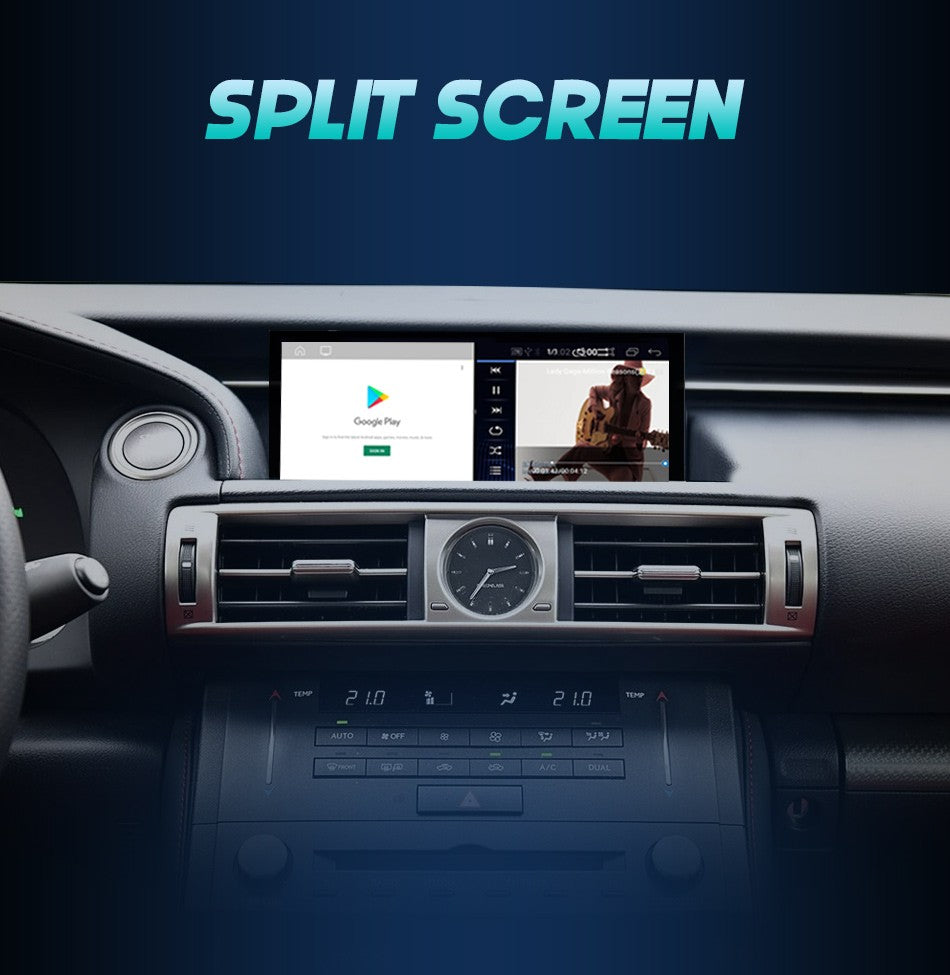 Nunoo Android 14 Wireless Carplay Auto Radio For Lexus IS RC 200 250 300 350 200t 300h Multimedia Player Navigation GPS DSP