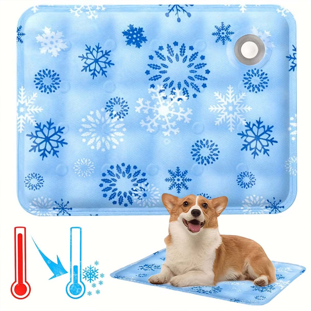 Tapete Gelado Para Pets Gelo Seco Almofada Gelada Para Pets Injeção De Água Caminhas Geladas Para Cães Mantenha Seu Pet Fresco Impermeável Resistente Ao Desgaste Para Cães E Gatos