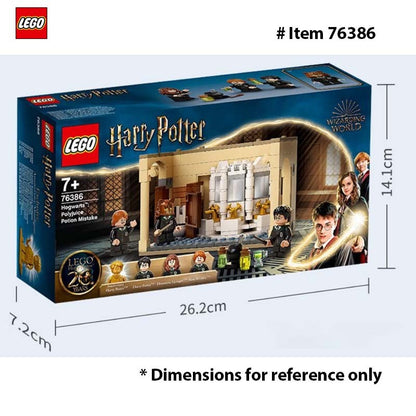 LEGO 76386 Harry Potter Hogwarts: Erro da Poção Polissuco – Idéia de Presente para Netos com Minifigura Dourada do Harry Potter