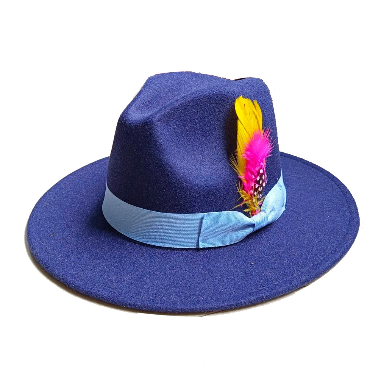 Leather Pink Fedora Wide brimmed Jazz Hat Autumn/Winter Classic Elegant Panama Hat Gentleman Hat Wholesale Sombrero