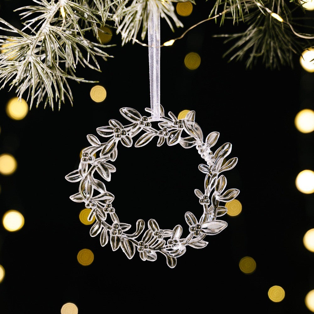 Acrylic Acrylic Christmas Pendants Transparent Clear Simulation Transparent Tree Hangings Hanging Pendant Crystal