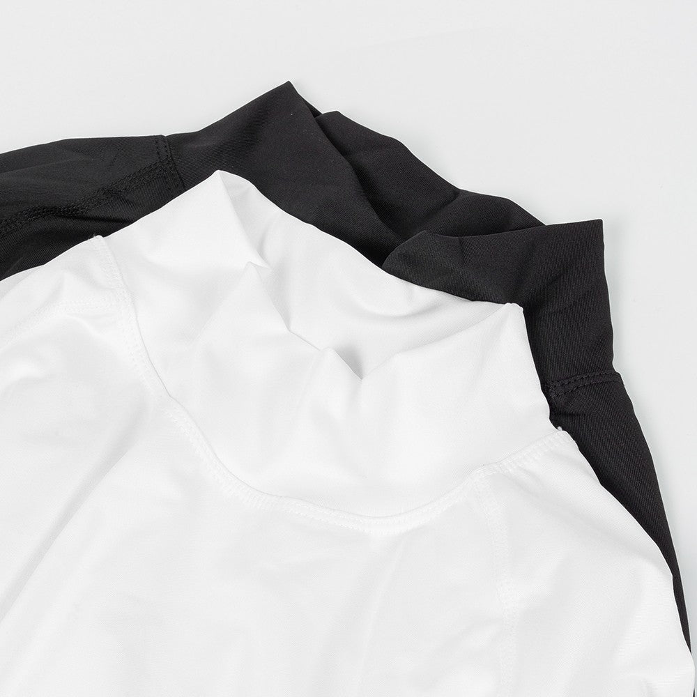 Mens Bodybuilding Sports Tight T-shirt Summer Compression Turtleneck Short Sleeve Gym Fitness Running Quick Dry Male Workout Top