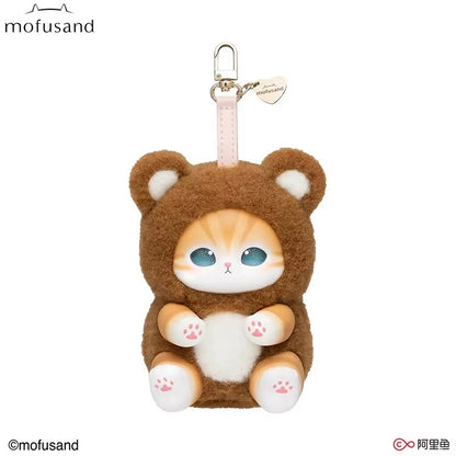 In Stock Genuine Mofusand Cat Series Vinyl Shark Cat Surprised Box Toy Ornaments Surprised Blind Box Bag Plush Keychain Doll
