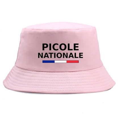 Summer Picole Nationale Bob Man Reversible Bucket Hat Women Cotton Fisherman Cap Unisex Outdoor Sport Sun Activities Panama