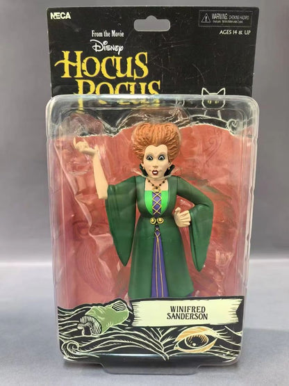 Disney Hocus Pocus Irmãs Sanderson Boneca Articulada de 15 cm - Modelo Colecionável de Presente Para Fãs e Meninas Adequado Para Aniversário