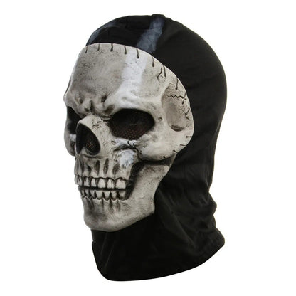 Unisex Cosplay Halloween Horror Ghost Skull Mask Latex Headgear Helmet Cosplay Perform Party Masquerade Prop