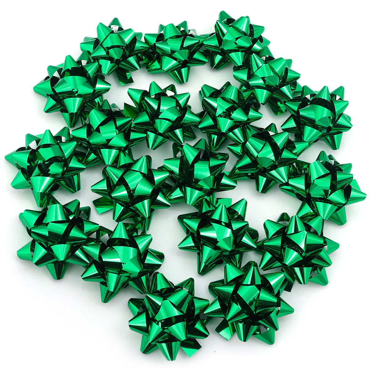 20/10pcs Self-Adhesive Star Flower Ribbon Star Bows For Holiday Valentine Christmas Birthday Party Decoration Gift Wrapping