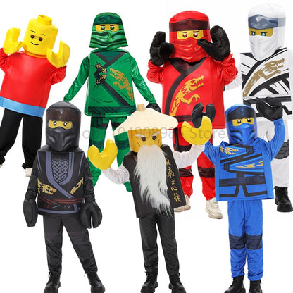 Anime Game Ninja Costumes for Boys and Girls Sets Halloween Children's Cosplay Performance Costumes Sutit