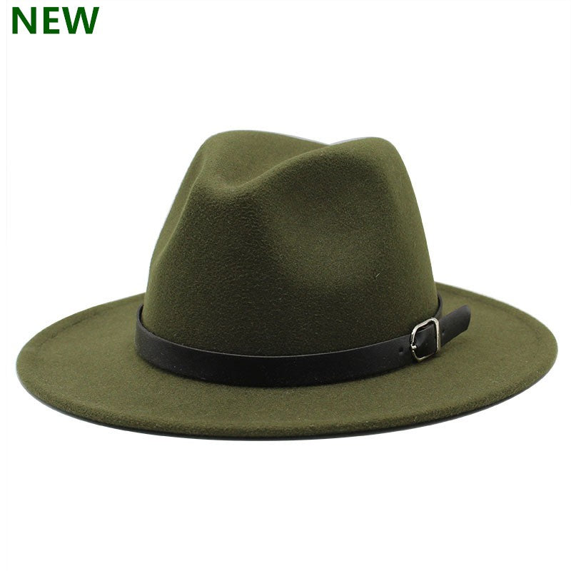 free shipping 2022 new Fashion men fedoras women's fashion jazz hat summer spring black woolen blend cap outdoor casual hat X XL