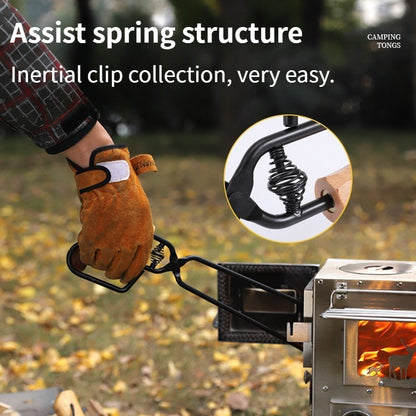 Outdoor barbecue charcoal clip,extended and thickened anti scalding charcoal clip,essential carbon clip for camping,travel,home