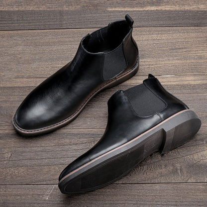 40~46 Botas Masculinas Chelsea Boots Marca Retrô Confortável Moda Masculina
