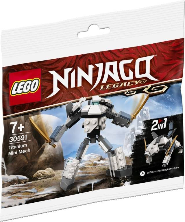LEGO Ninjago Legacy Minifigura Kai (Polybag Dragão de Fogo) com Minifigura Kai com Espada e Planador Dragão do Kai Presente de Natal 30535