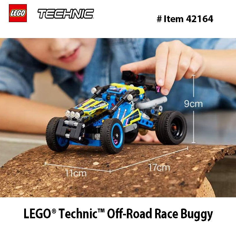 LEGO 42164 Technic Buggy de Corrida Off-Road Montável, Brinquedo Legal para Meninos, Meninas e Crianças de 8 Anos que Adoram Corridas de Rally