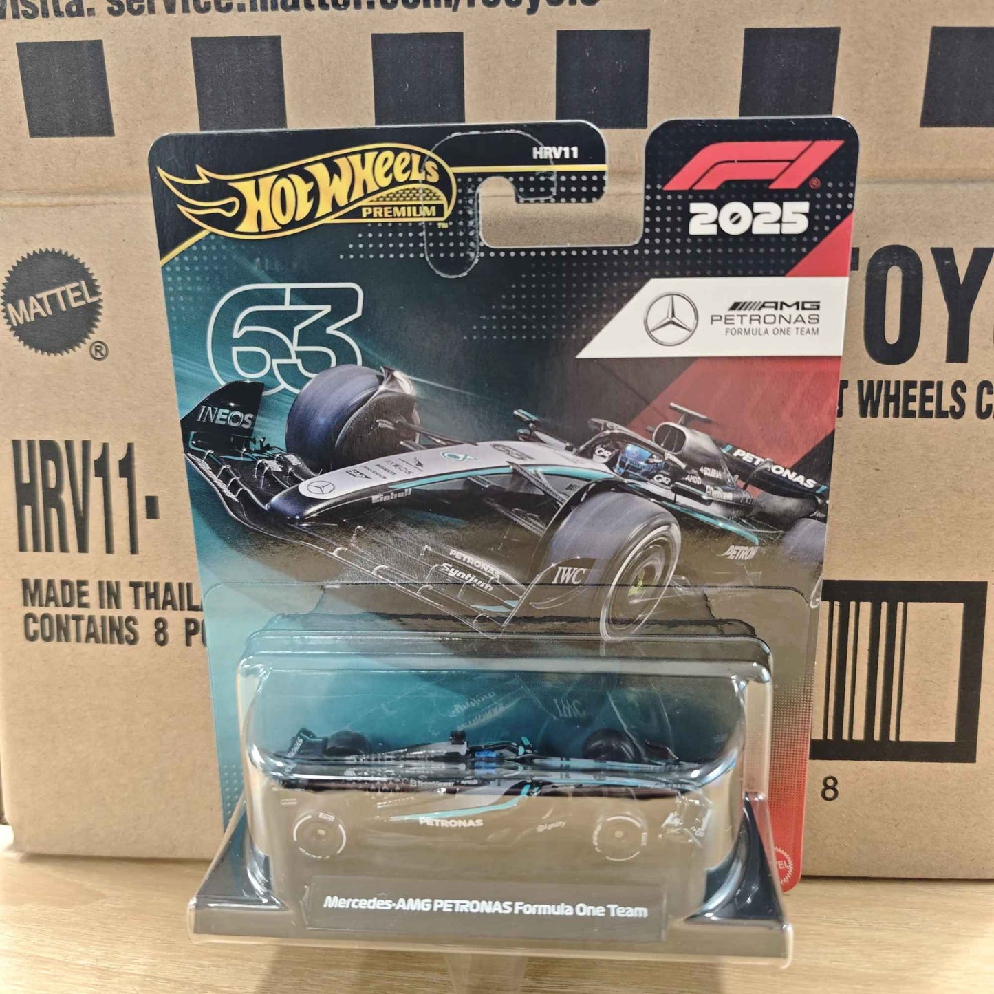 Novo Hot Wheels Premium 2025 F1 Racing Car Model Liga 1:64 Modelo Diecast Red Bull McLaren Mercedes Equipe Colecionável Veículo de Brinquedo