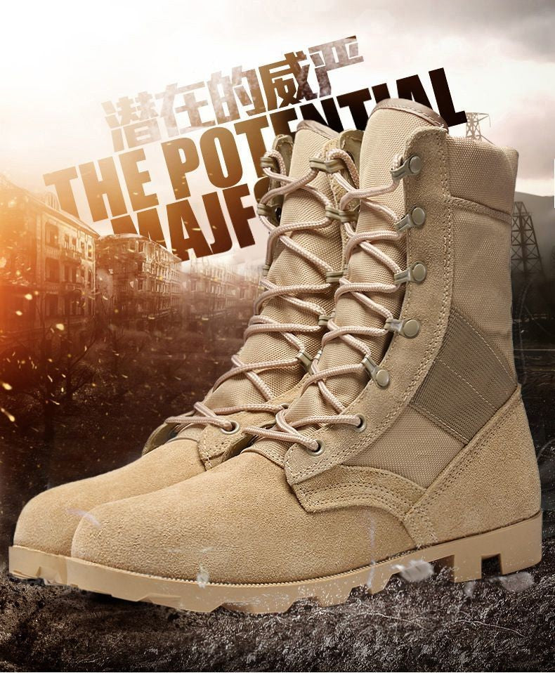 2024 Autumn and Winter Wolf Men's Hight-Top Desert Fans Delta Boots