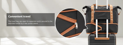 imiomo Travel Luggage Sets, Hard Shell Lightweight Carry on Suitcase with Travel Bag, TSA Lock, Durable Silent Spinner Wheels