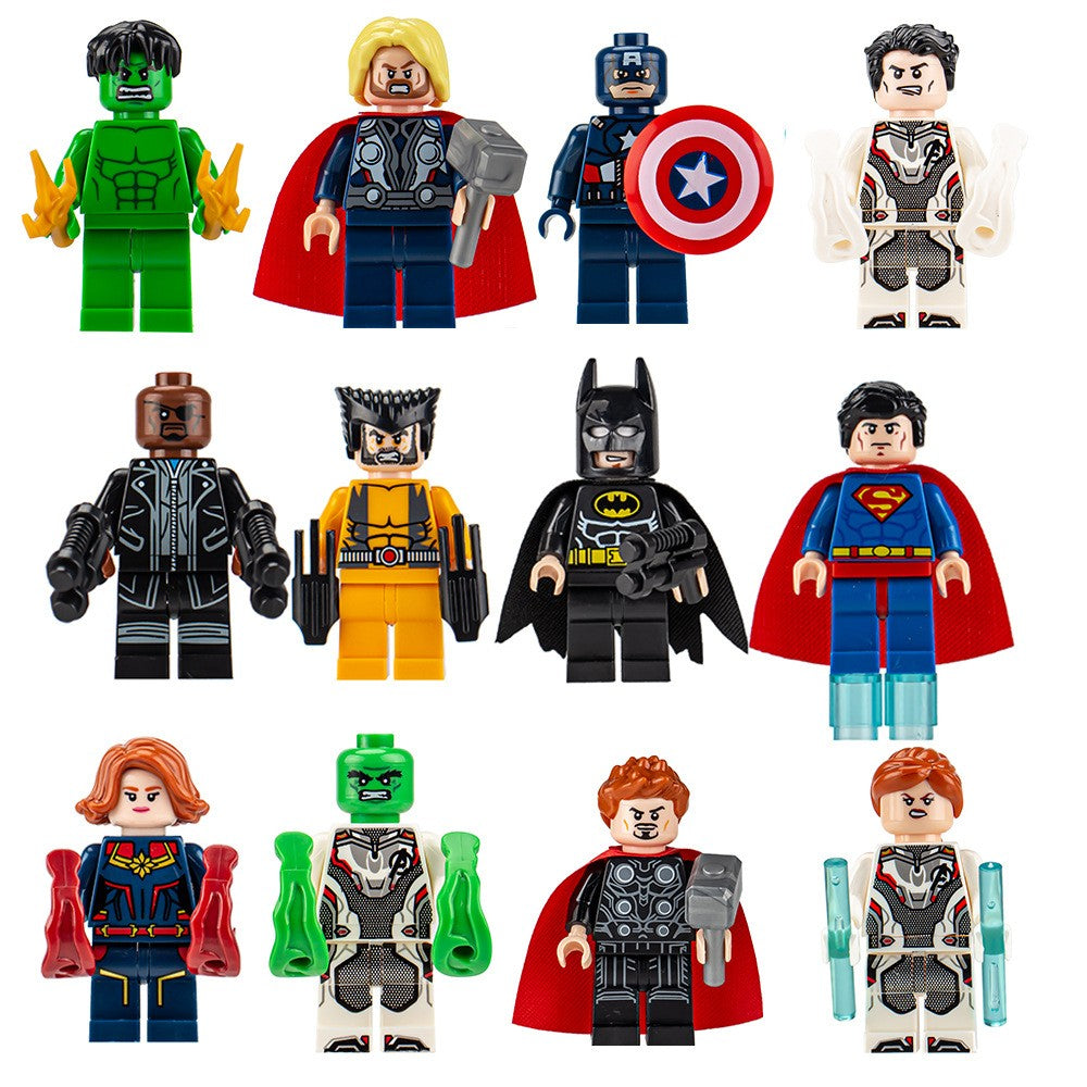 Peças de montar, figuras, bonecos humanoides, brinquedos, minifiguras, bonecas humanoides, brinquedos infantis, presentes de aniversário, personagens de desenhos animados