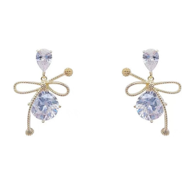 Nova Tendência da Moda Design Único Elegante Delicado Zircônia Borboleta Tassel Brincos Para Mulheres Joias Festa de Casamento Presentes Premium