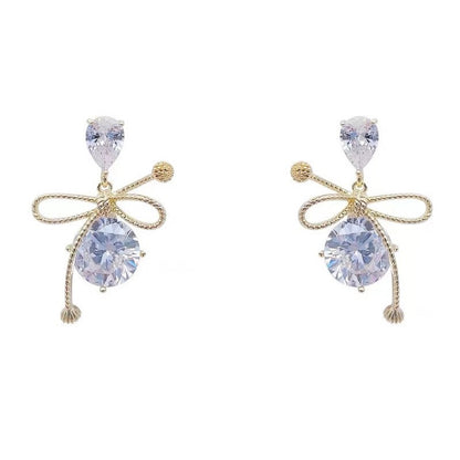 Nova Tendência da Moda Design Único Elegante Delicado Zircônia Borboleta Tassel Brincos Para Mulheres Joias Festa de Casamento Presentes Premium