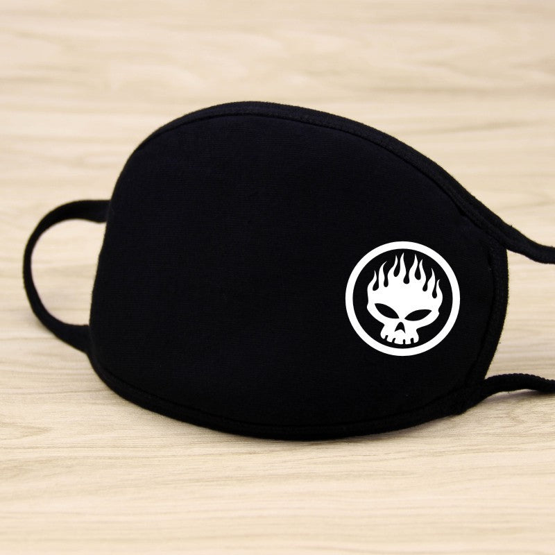1PCS Unisex Black Cotton Mouth Mask Reusable Mask Dustproof Washable Face Mask Anime Masks For Cycling Camp Mascarillas