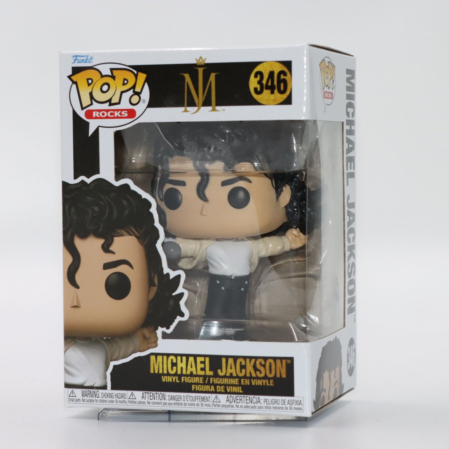 Original Funko Pop Michael Jackson #346  Super Bowl Shape MJ Music Action Figure Model Toy Gift for Boys Collectible Doll Decor